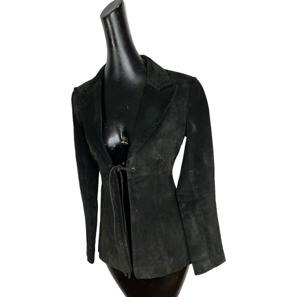 Vintage Blue asphalt leather jacket - Picture 2 of 16